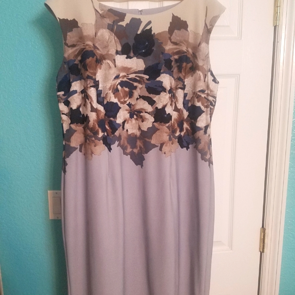 A knee length dress